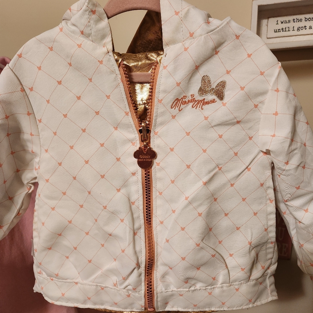 Disney Gold and White Raincoat for Kids